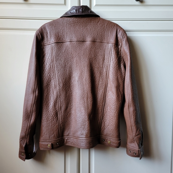 Leather Bomber Jacket - Picture 2 of 12